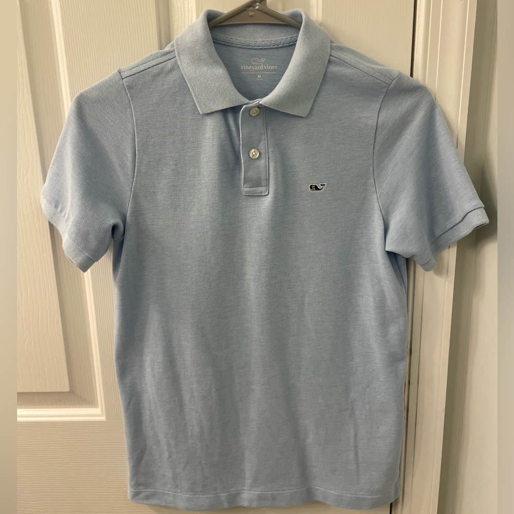 Vineyard Vines Classic boys polo shirt baby blue 12